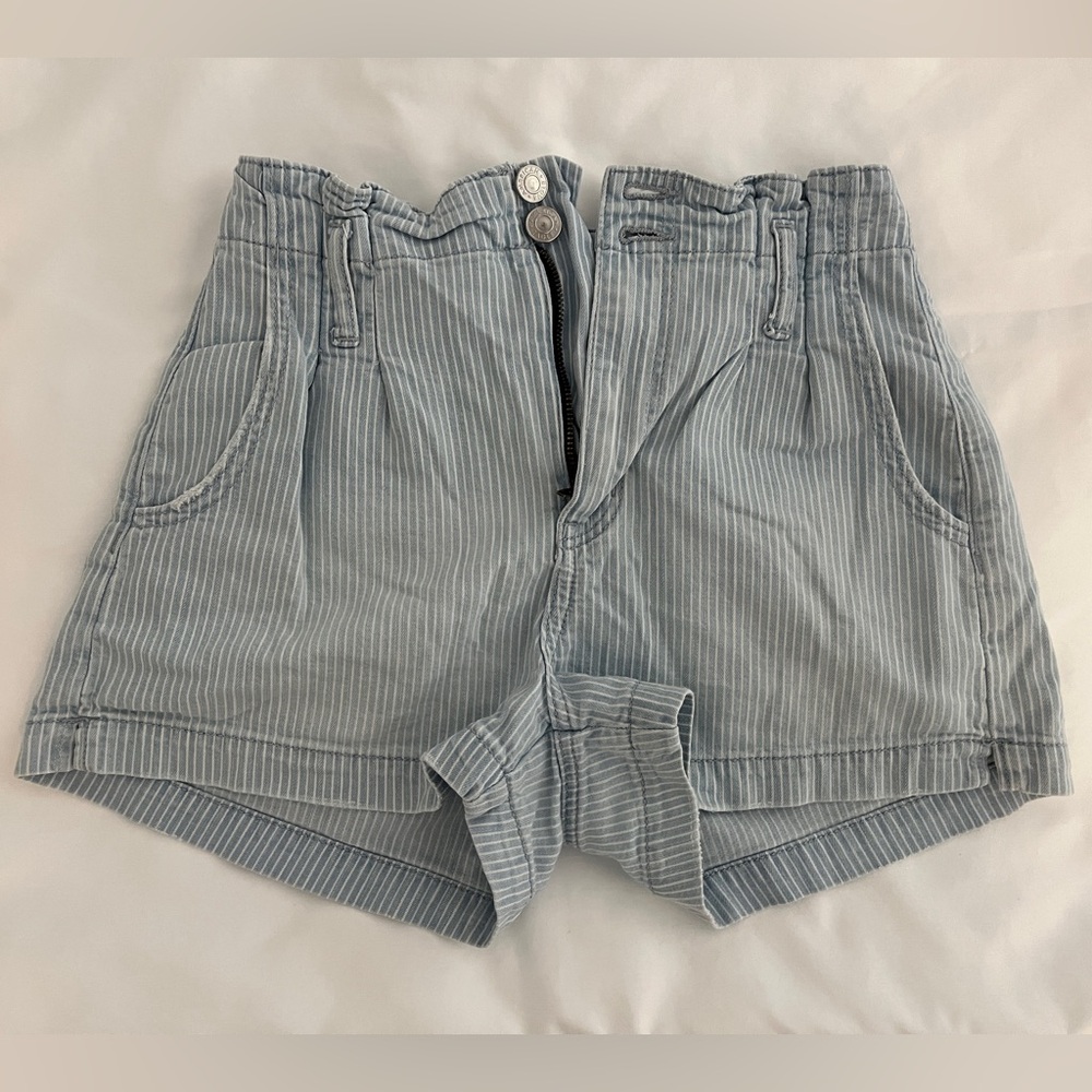 American Eagle Outfitters High-Waisted Jean Paper Bag Shorts